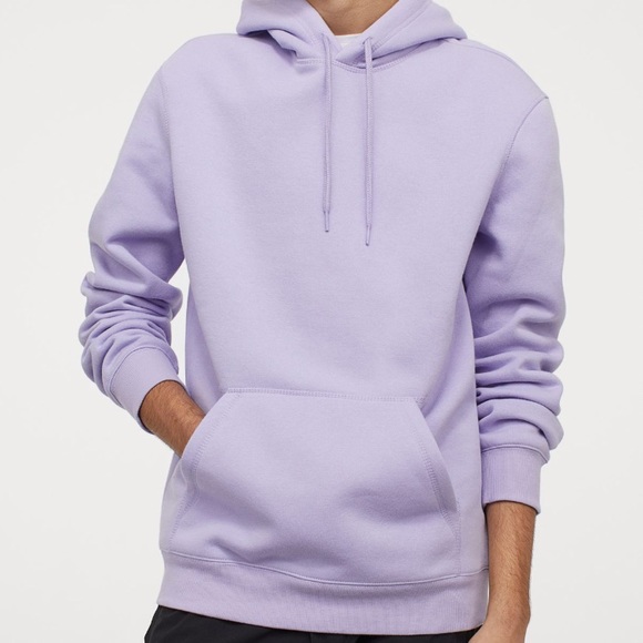 H&M Tops - H&M Solid Violet Oversized Hoodie